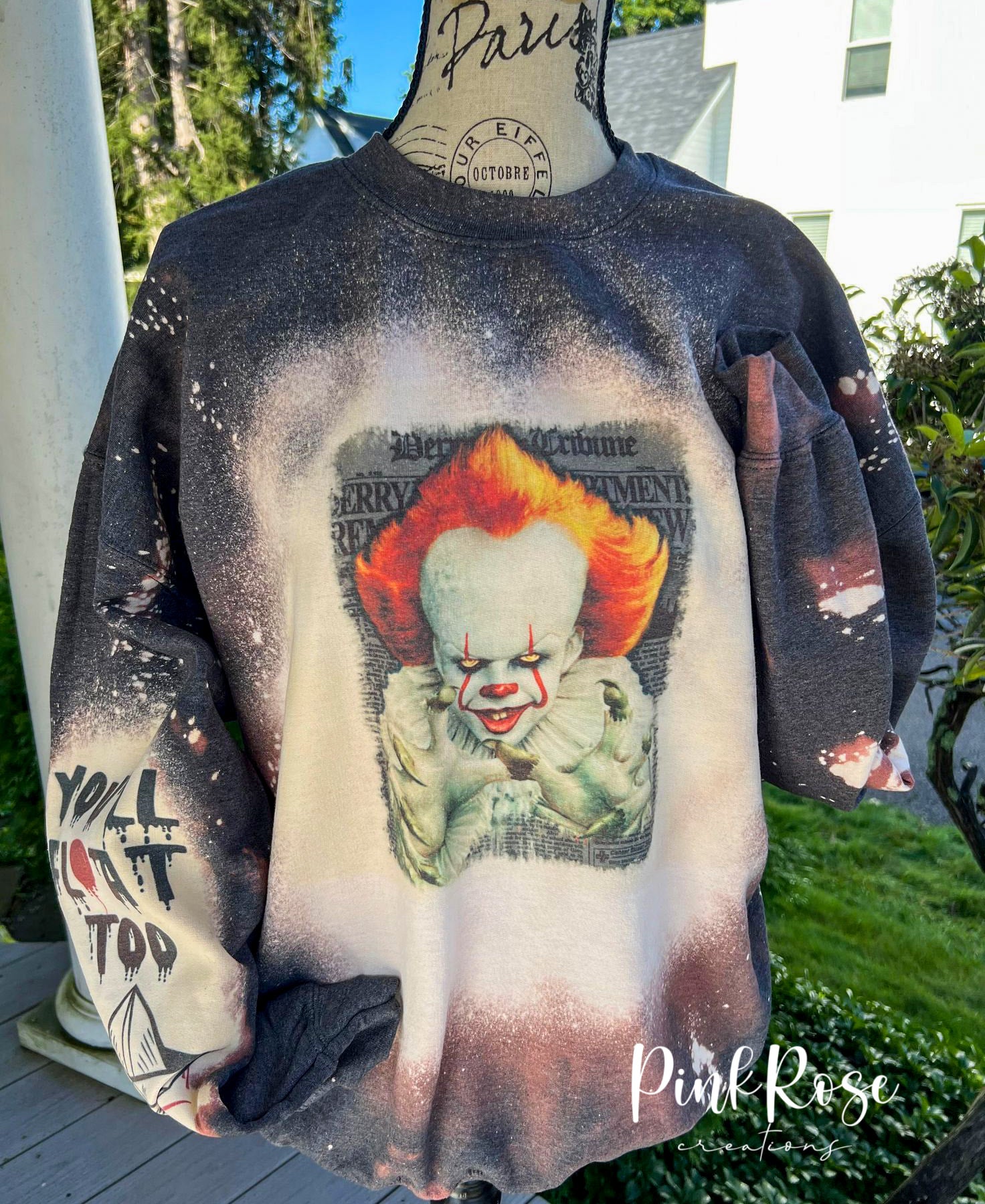 Pennywise Sweatshirt Pink Rose Creations